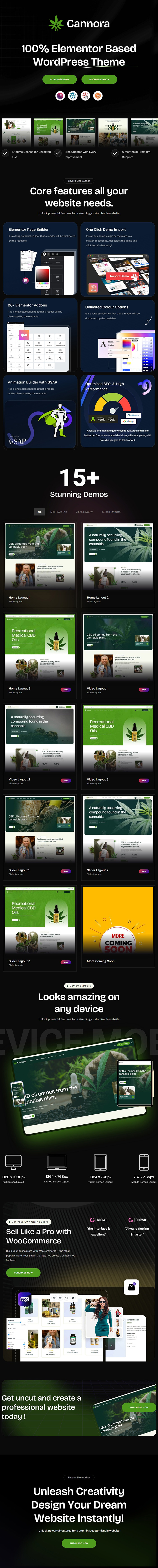 Cannora - Cannabis Marijuana WordPress