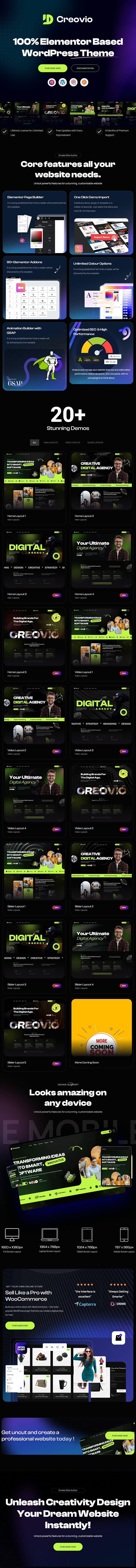 Creovio - Agency Portfolio WordPress