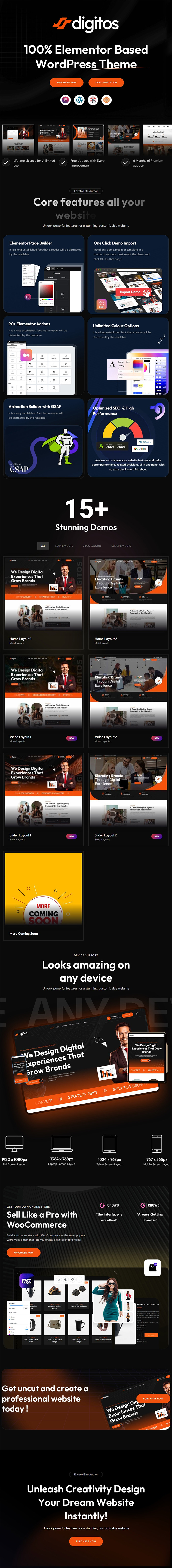 Digitos - Digital Agency WordPress Theme