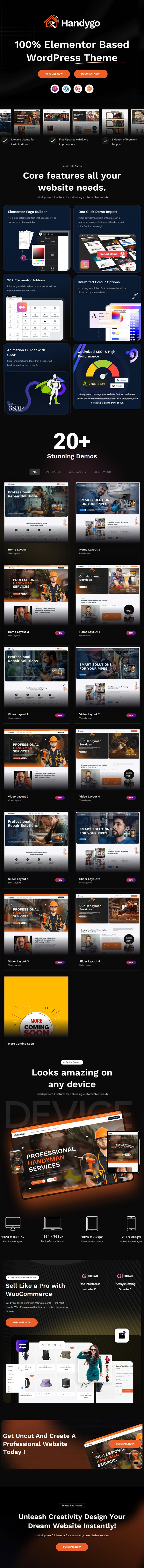 Handigo - Handyman Service WordPress Theme