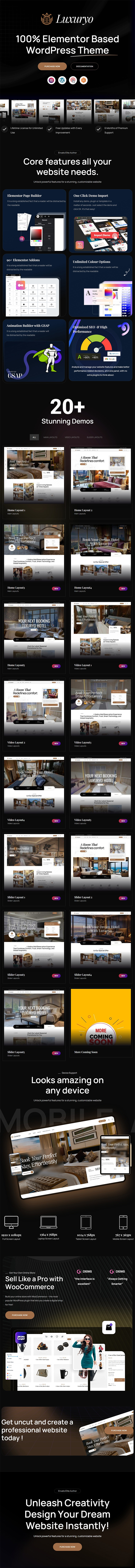 Hotel Luxuryo - Travel Booking WordPress