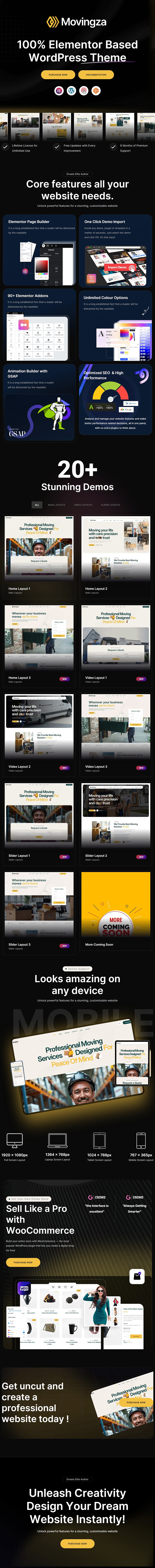 Movingza - Movers & Packers WordPress