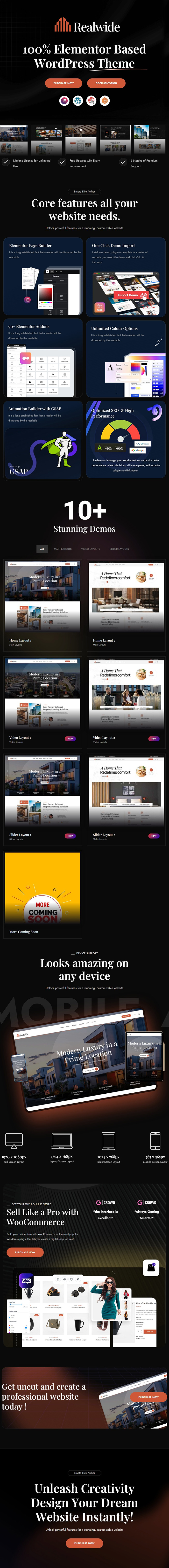 Realwide - Real Estate WordPress Theme