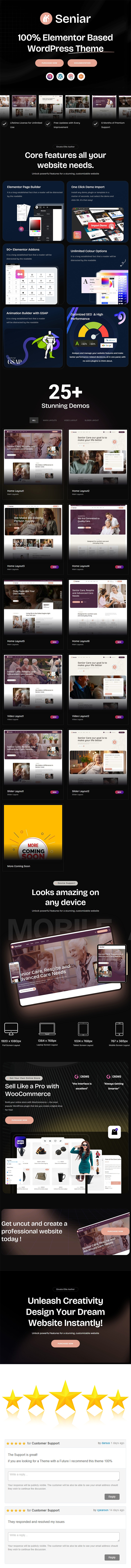 Seniar - Senior Elderly WordPress
