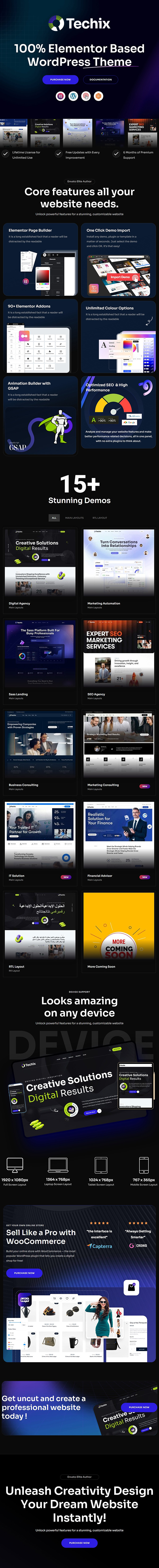 Techix - Startup Agency WordPress