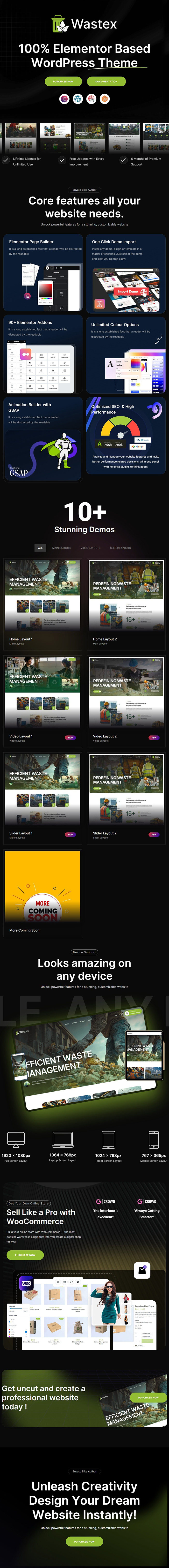 Wastex - Waste Disposal & Recycling WordPress